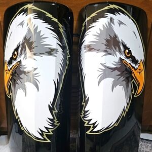 Bald Eagle Door Mirror Covers for Volvo VNL Trucks 04-17, One Pair, Both Sides
